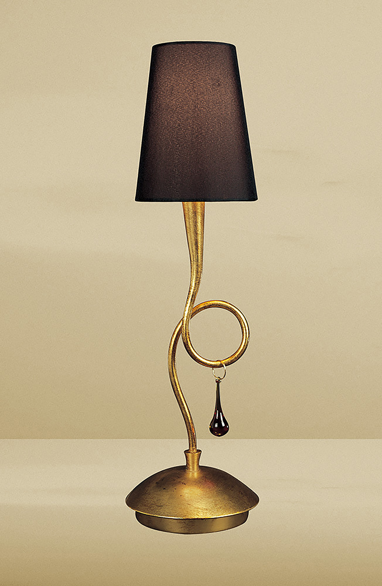 Paola Gold-Black Table Lamps Mantra Traditional Table Lamps